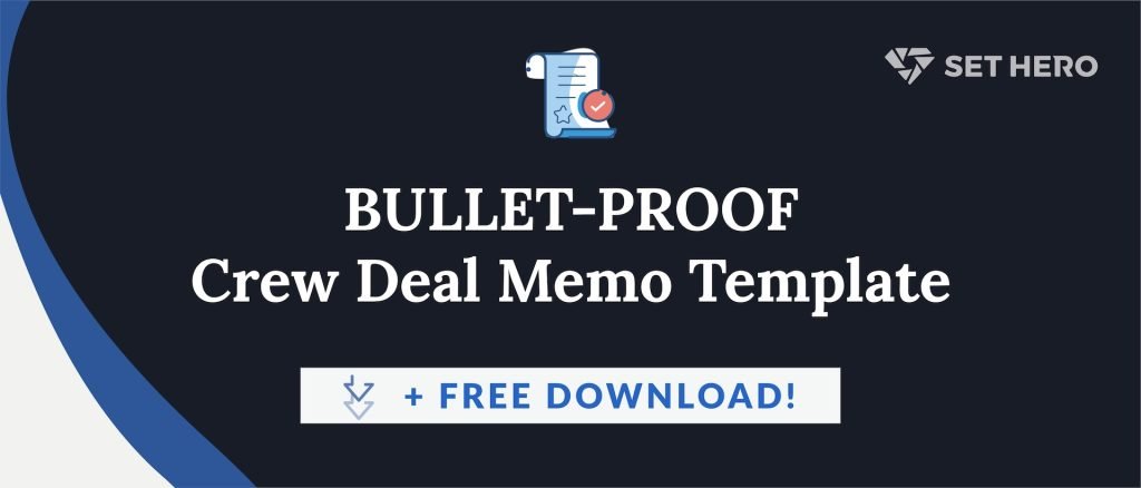 Crew deal memo template - free download