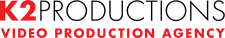 Logo for K2 Production, a video production company located near charlotte-nc
