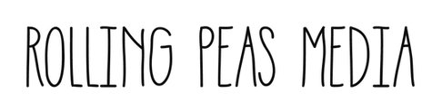Logo for Rolling Peas Media, a video production company located near charlotte-nc