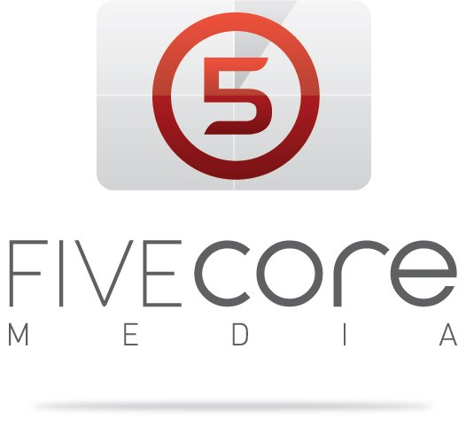 Logo for FiveCore Media, a video production company located near south-bend-in