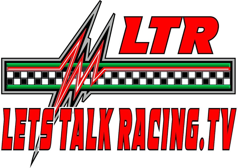 Logo for Let’s Talk Racing TV Show, a video production company located near hampton-roads-va