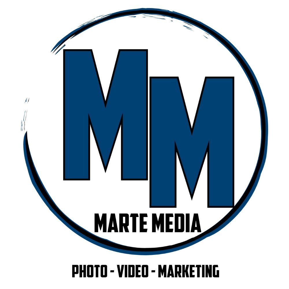Logo for Marte Media, a video production company located near lowell-ma