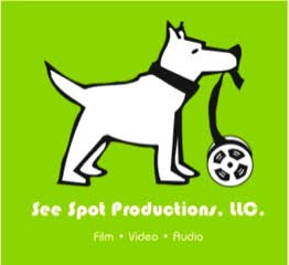 Logo for See Spot Productions, a video production company located near hampton-roads-va