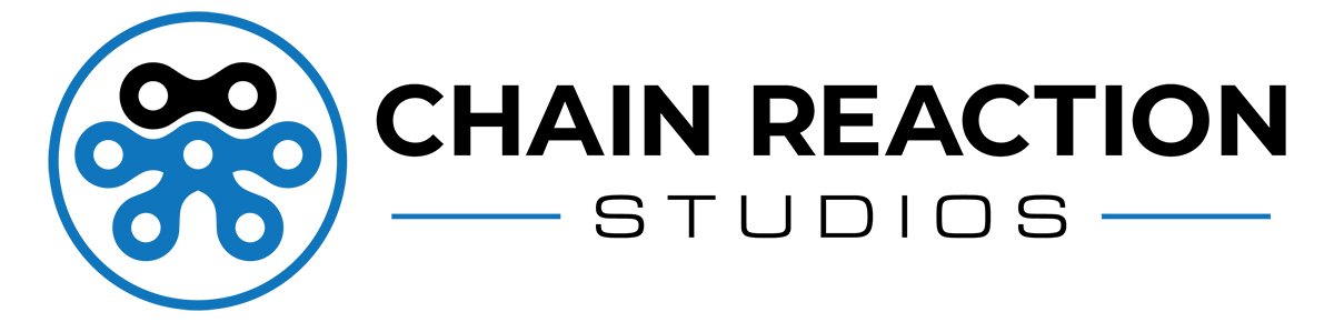 Logo for Chain Reaction Studios, a video production company located near charlotte-nc