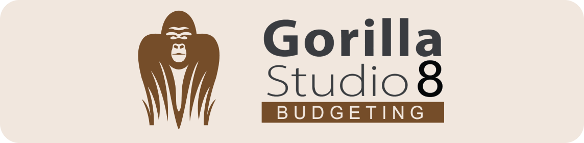 Logo for Gorilla Budgeting, the film budgeting software
