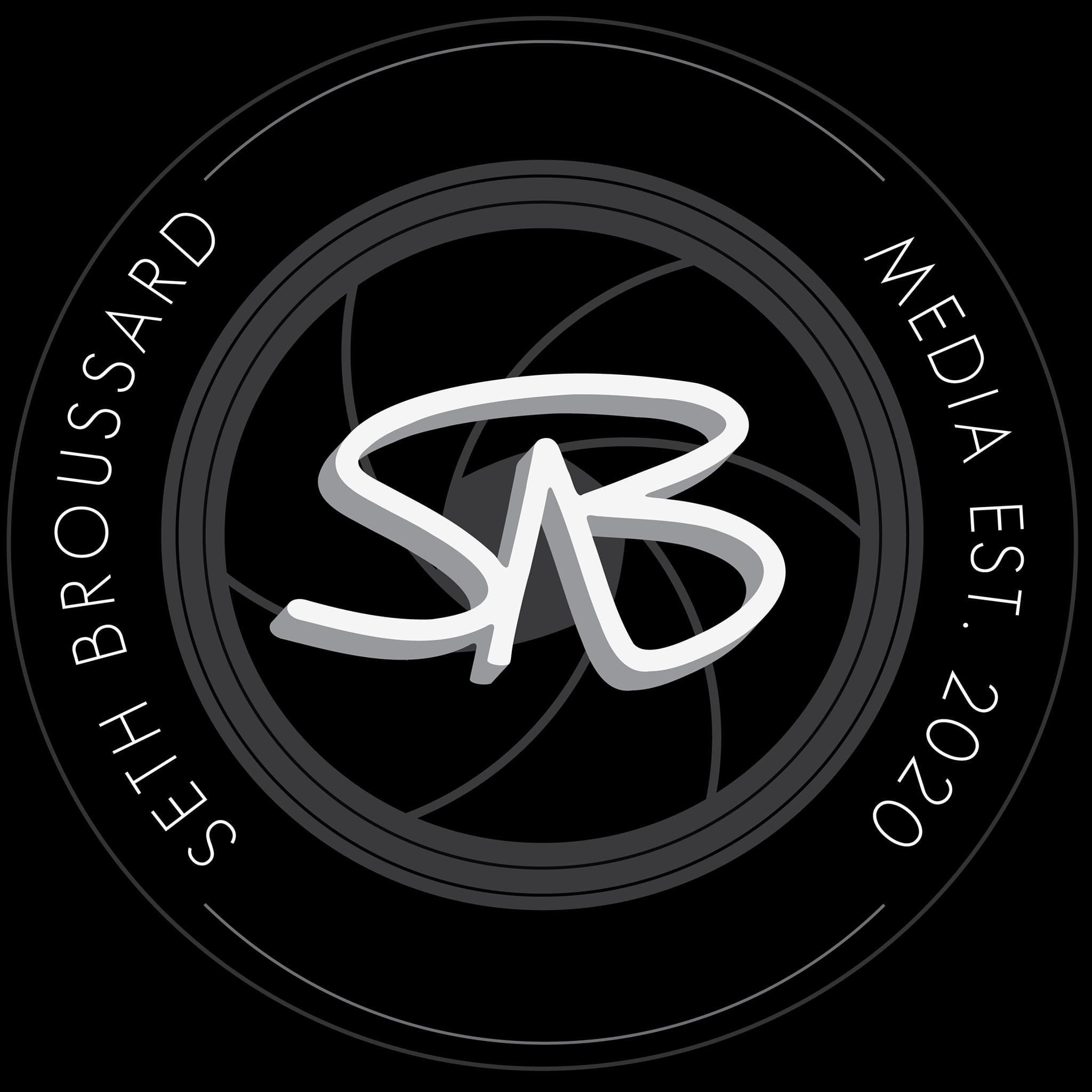 Logo for Seth Broussard Media, a video production company located near lafayette-la