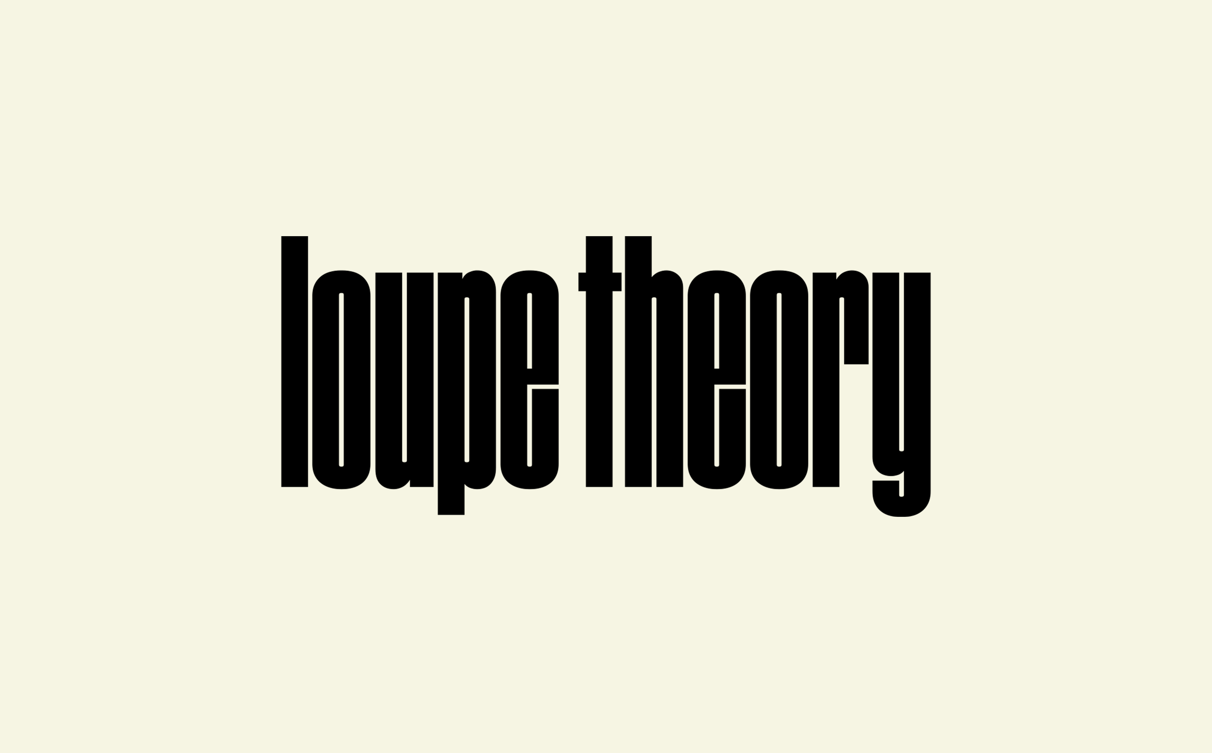 Logo for Loupe Theory, a video production company located near baton-rouge-la