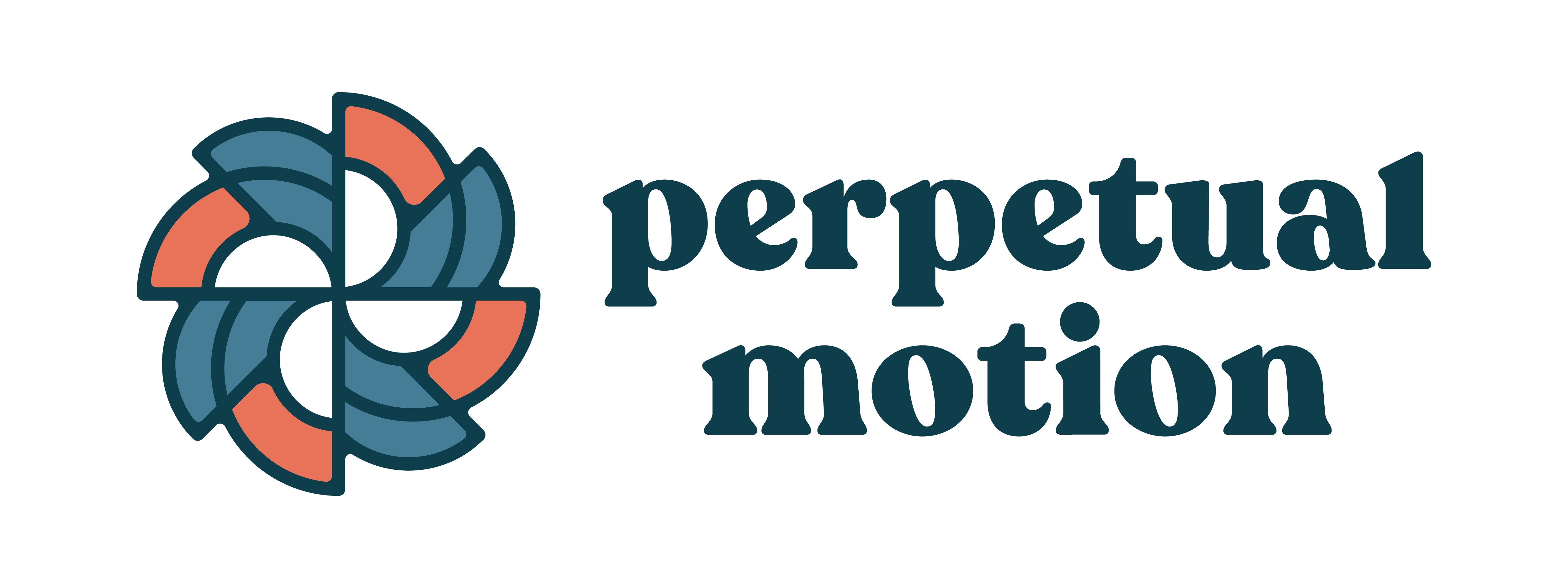 Logo for Perpetual Motion, a video production company located near memphis-tn