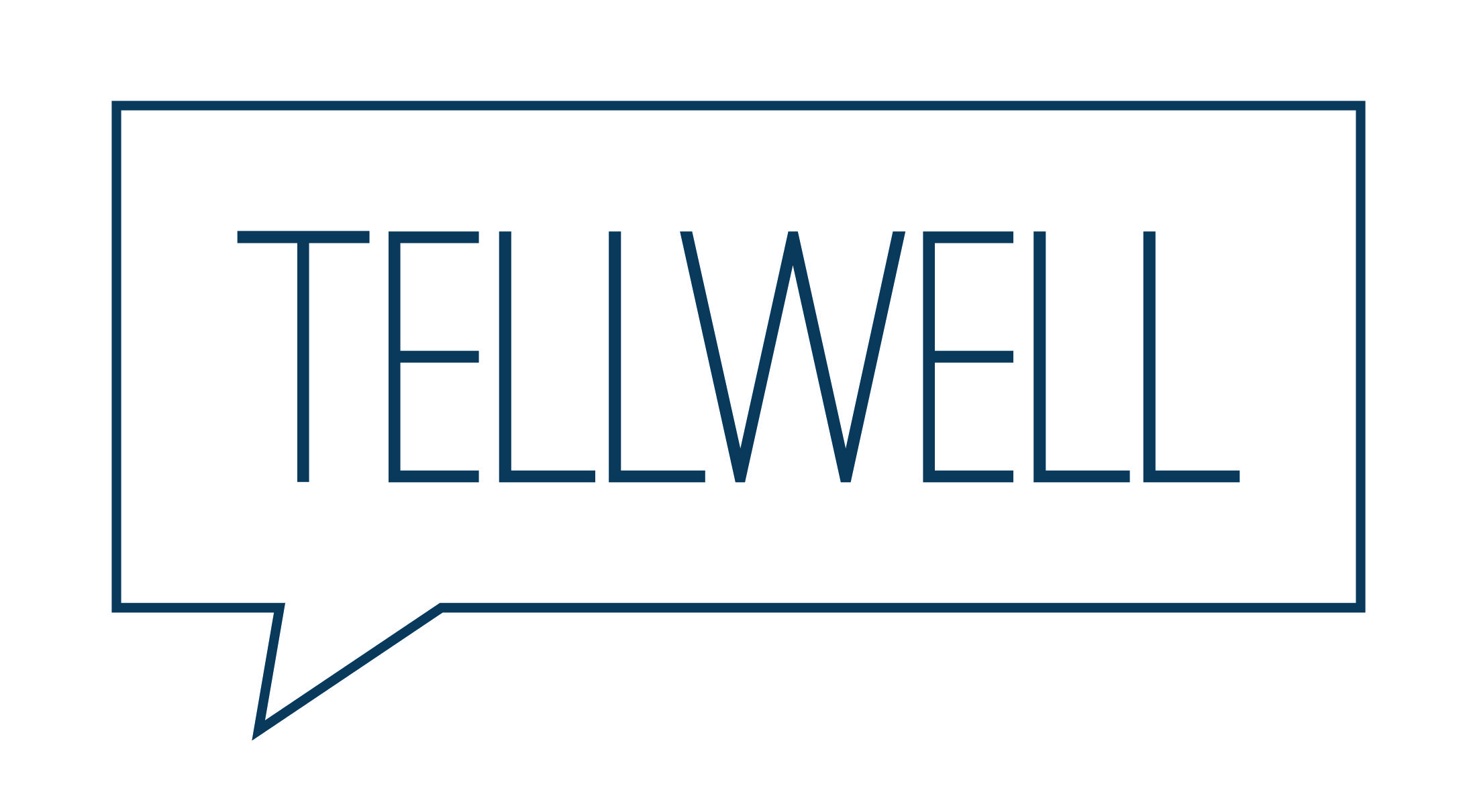 Logo for Tellwell Story Co. + Studio, a video production company located near fargo-nd