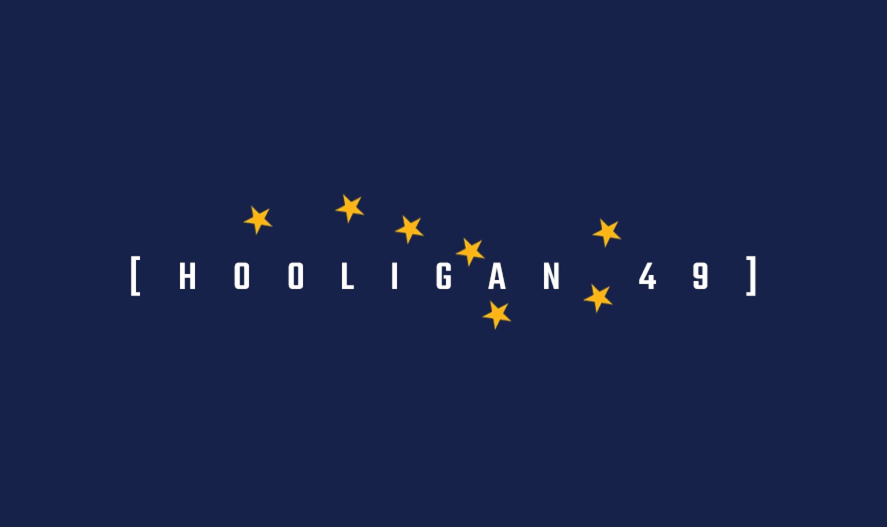 Logo for Hooligan49, a video production company located near anchorage-ak
